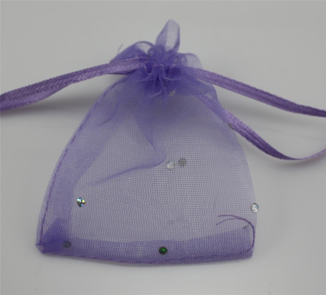 TOP QUALITY ORGANZA BAGS 7cm x 9cm WEDDING FAVOUR GIFT JEWELLERY 9 COLOURS - Picture 9 of 11