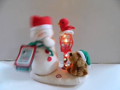 hallmark merry carolers techno plush snowman