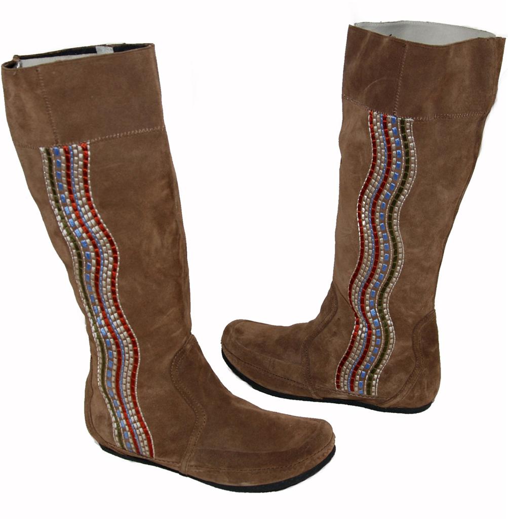 suede knee length boots