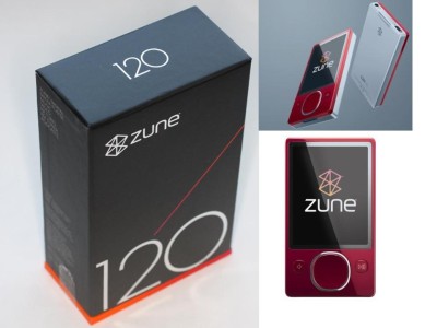 Zune 120 Gb Video Mp3 Player 3.2-inch Color Lcd (red)