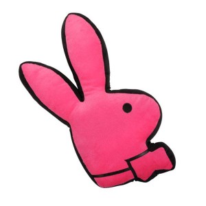 Deep Pink Playboy Bunny Head Bed Cushion