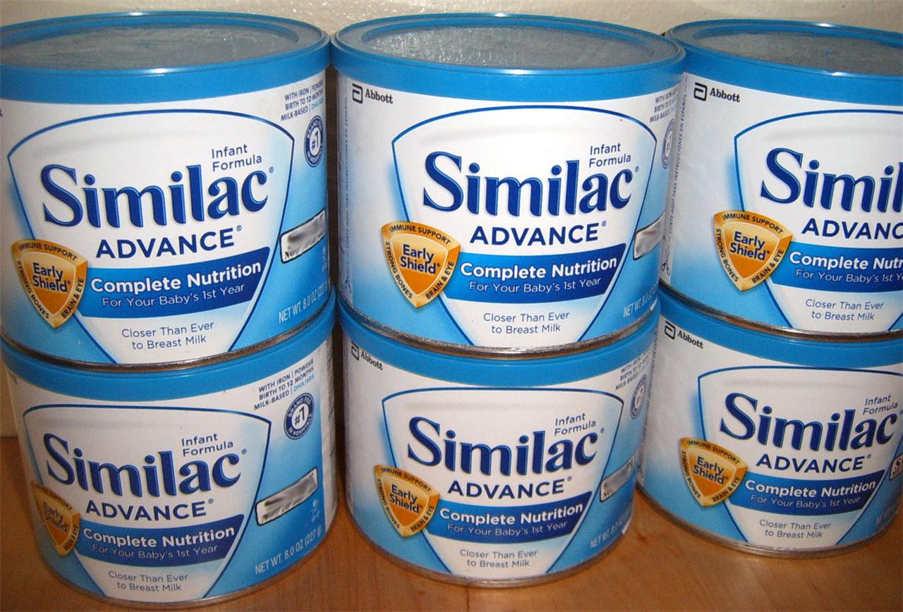 6 (8 OZ) SIMILAC ADVANCE INFANT FORMULA CANS LOT eBay
