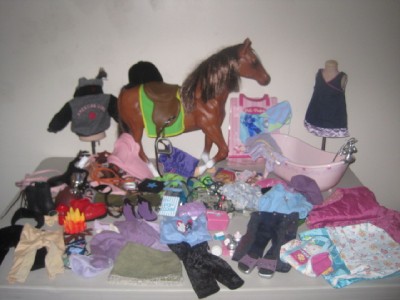  Generation Doll on Huge Lot American Girl 18  Our Generation Doll Clothes Horse Carriage