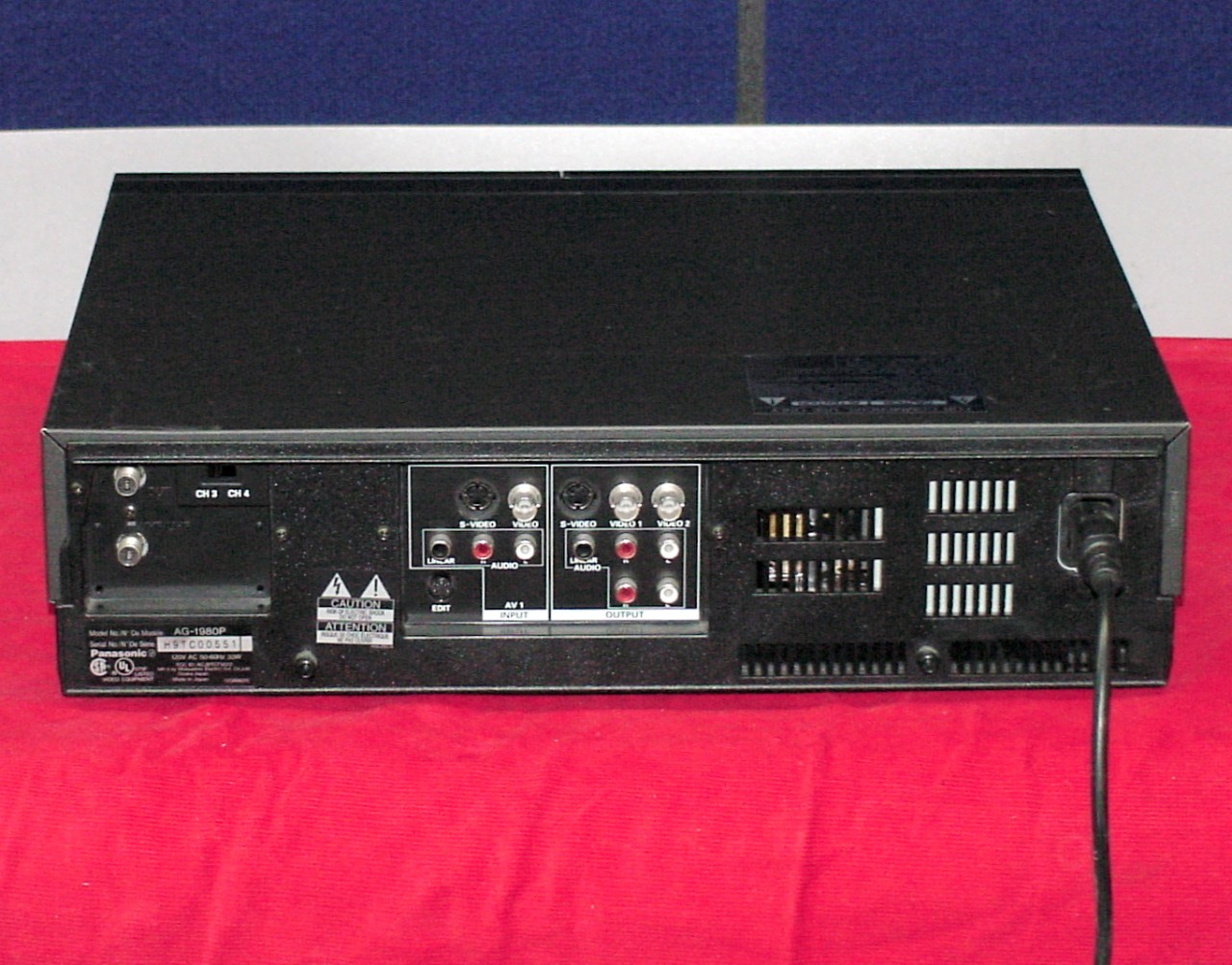 Panasonic AG1980 Video Editor Recorder VCR SVHS SVHS eBay