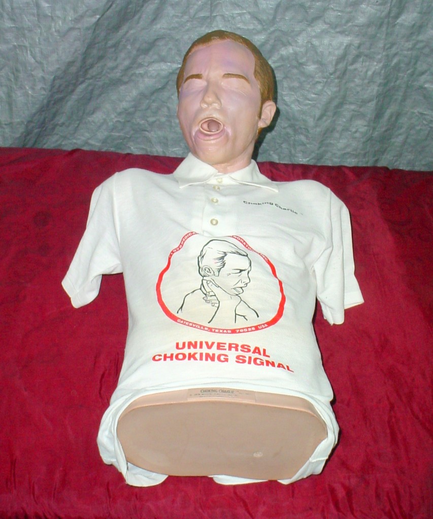 Choking Charlie Heimlich Maneuver Training Manikin eBay