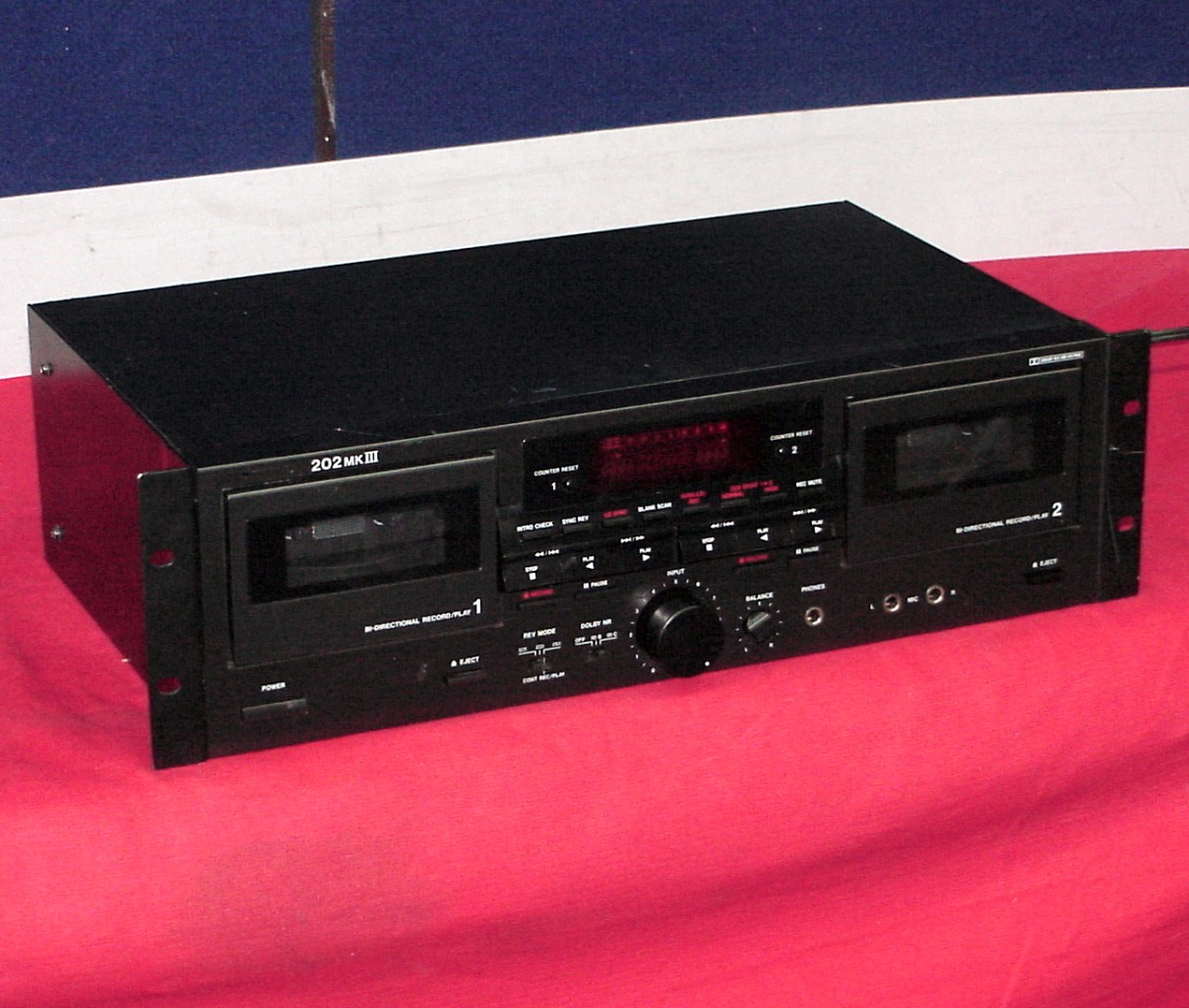 Tascam 202 MKIII Rack Mount Dual Cassette Recorder eBay