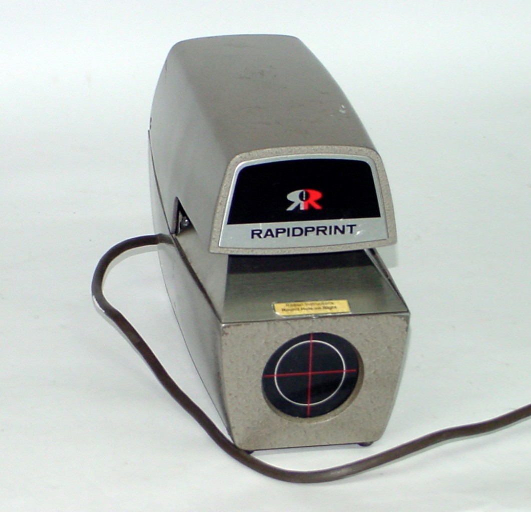 RapidPrint Time Stamp Machine Time Clock Model ARE Look! eBay