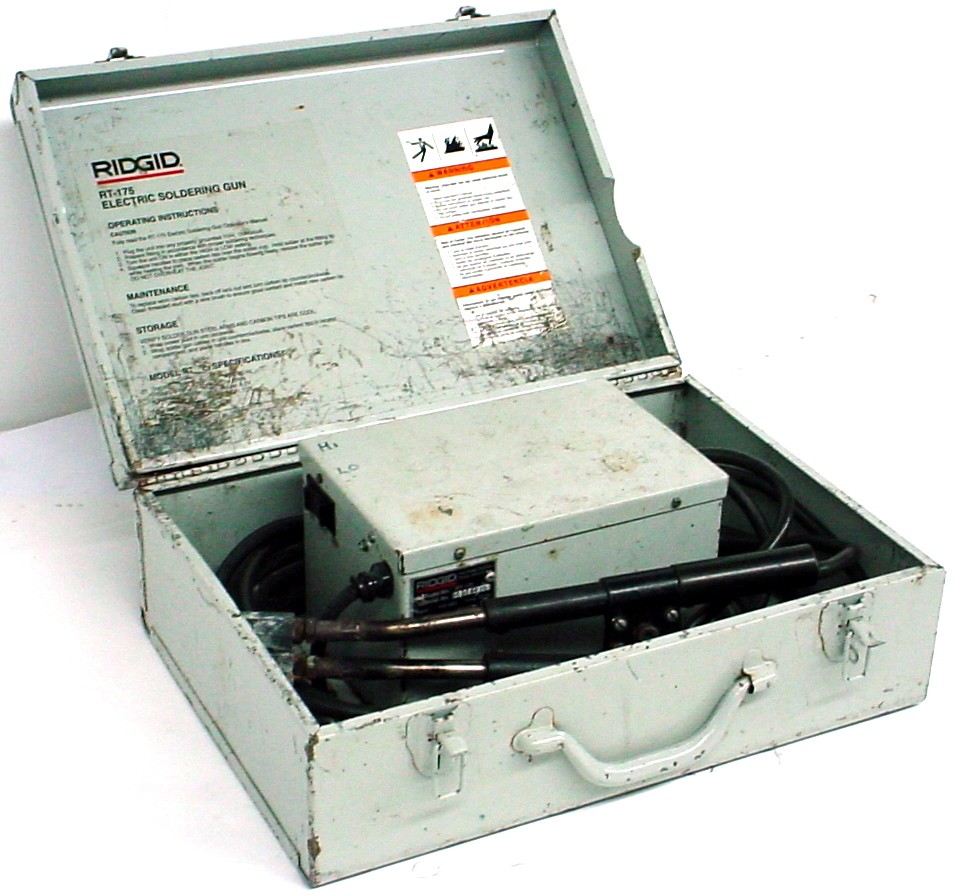 Ridgid Professional Electric Flameless Soldering Gun Iron RT175 RT175