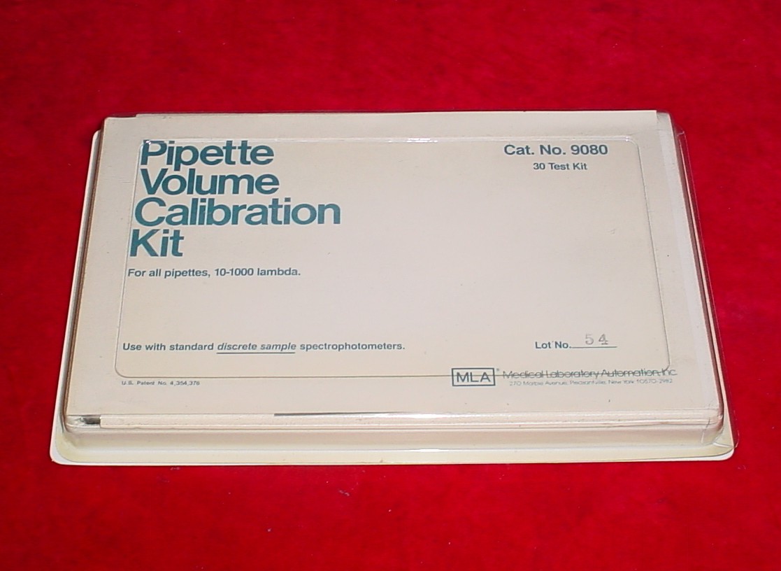 MEDICAL LAB AUTOMATION PIPETTE VOLUME CALIBRATION KIT 9080 eBay