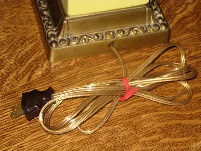 2 Vintage LENOX Art Deco Yellow China Ceramic Table Lamps ...