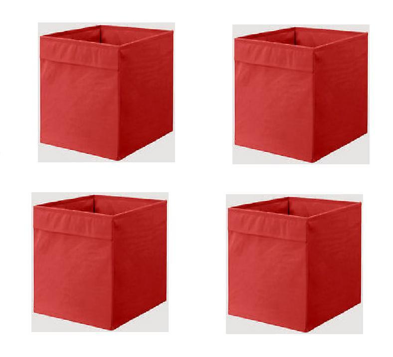 1,2 or 4X Ikea DRONA STORAGE BOX ORGANISER, EXPEDIT UNIT FILE Red