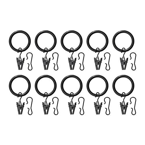 IKEA Curtain Hooks, Curtain Rings with Clip, Glider and Hook various
