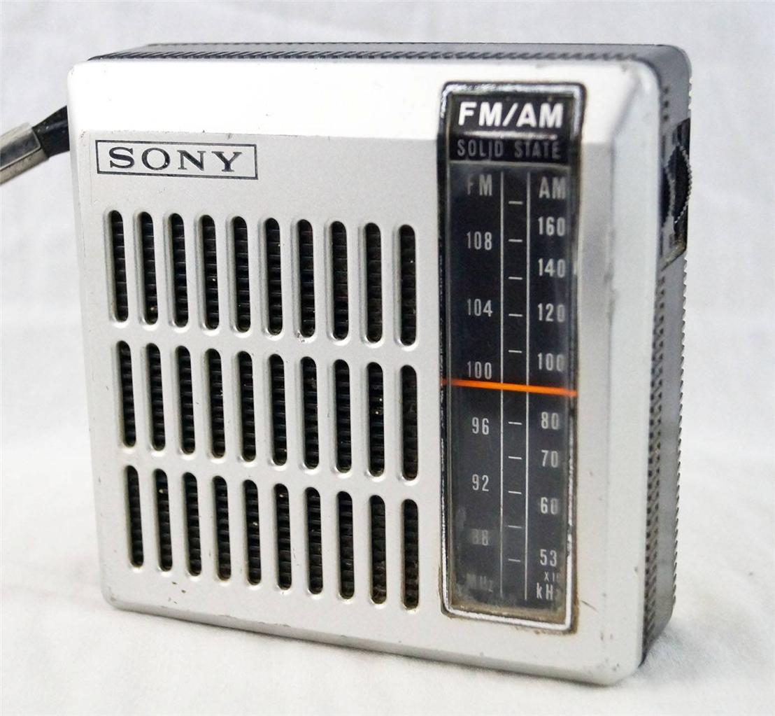 Vintage Sony TFM3700W AM/FM Transistor Radio eBay