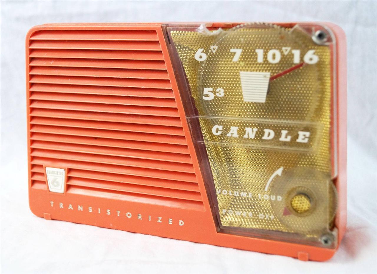 Vintage Candle ATR80 AM Transistor Radio eBay