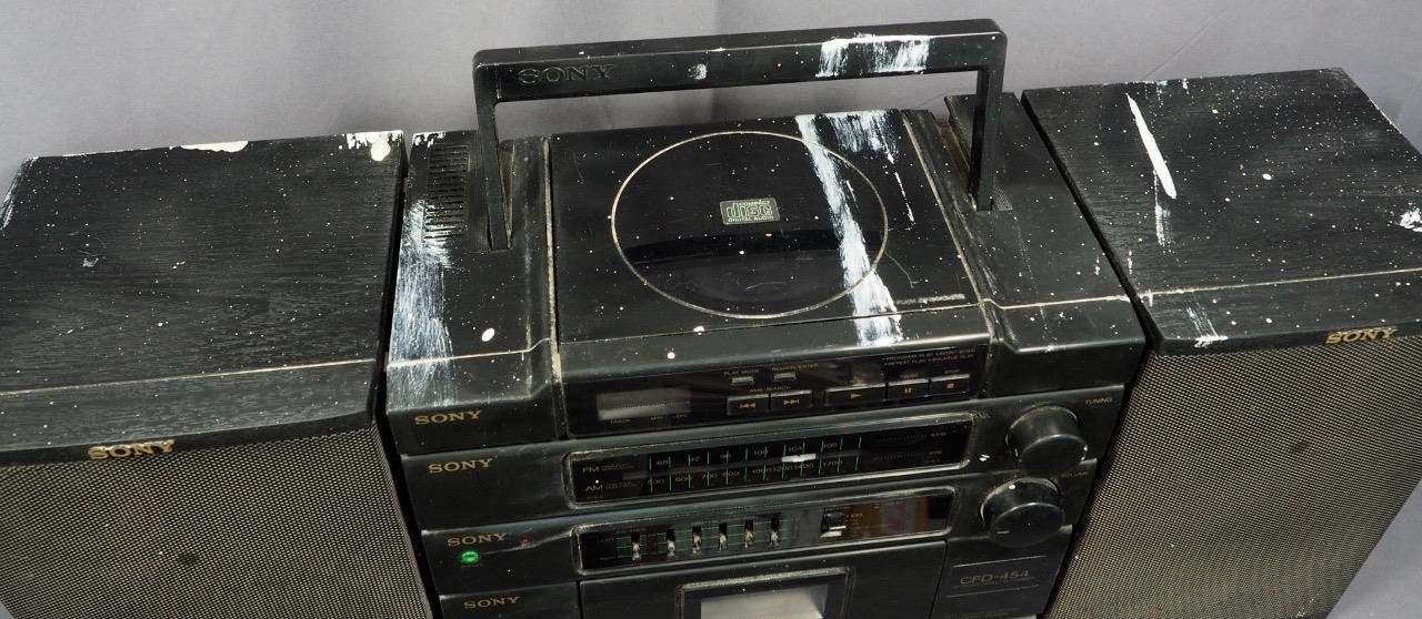 Sony CFD454 AM/FM Cassette CD Player Detachable Speaker Boombox eBay