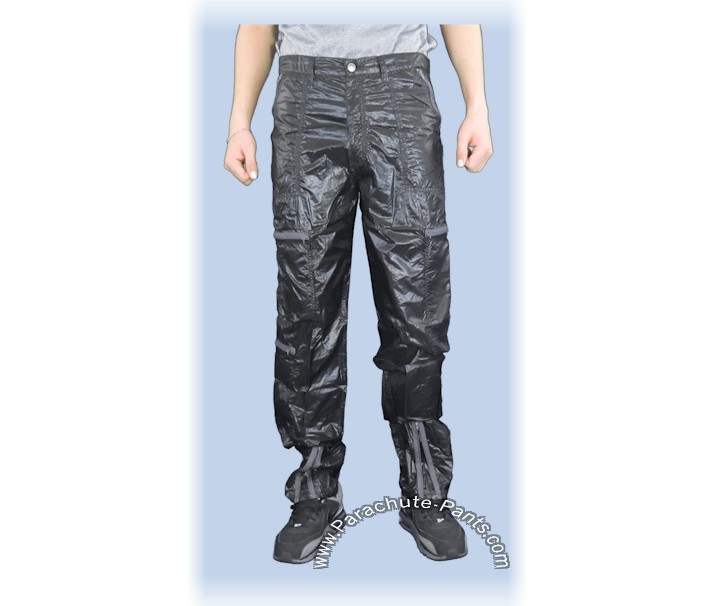 shiny cargo pants