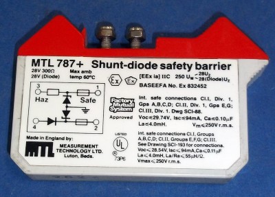 MEASUREMENT TECHNOLOGY 28V, 300 OHM SHUNT-DIODE SAFETY ... electrical switches and fuse boxes 