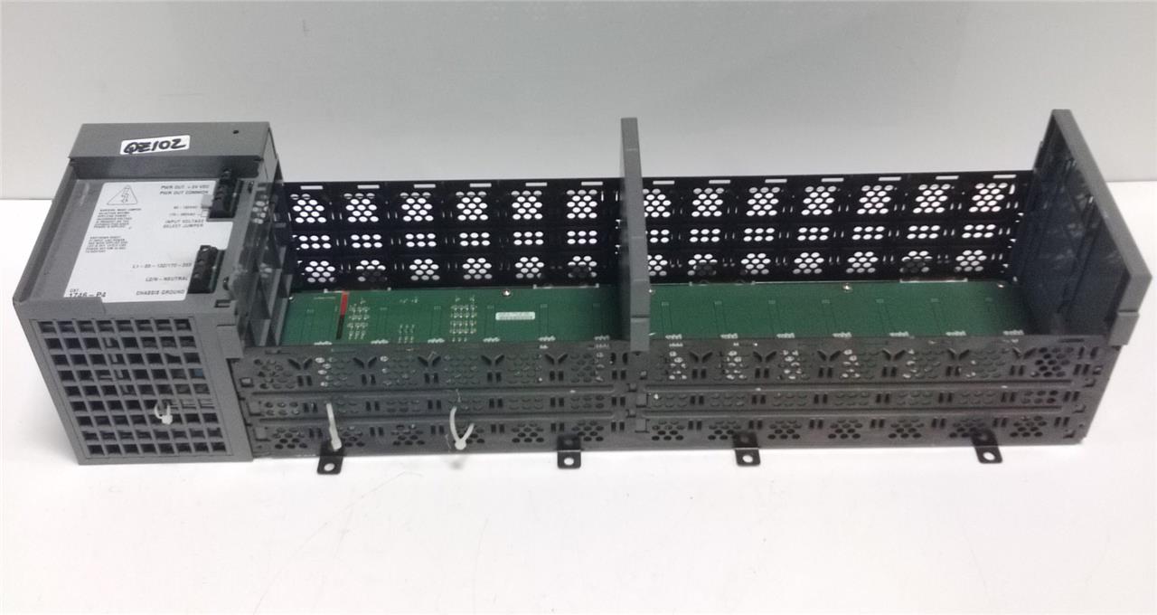 ALLEN BRADLEY SLC 500 13SLOT RACK 1746A13 SER B W/ POWER SUPPLY 1746