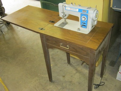 Brother Sewing Machine Mounted In Hide Away Table | eBay