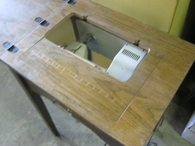 Brother Sewing Machine Mounted In Hide Away Table | eBay