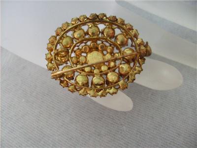 Antique Vintage Brooches on Antique Vintage Bohemian Garnet 4tier Necklace Brooch Ebay