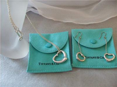 Open Hearts Collection Jewelry on Tiffany Co Elsa Peretti Diamond Open Heart Collection Ebay