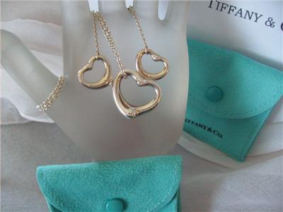 Open Hearts Collection Jewelry on Tiffany   Co Elsa Peretti Diamond Open Heart Collection   Ebay