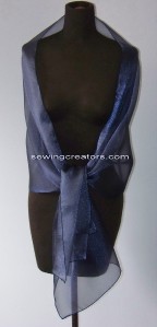navy blue evening wrap