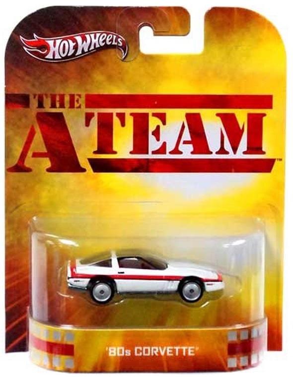 The ATeam Face's 80s Corvette 164 Diecast Car Hot Wheels Retro