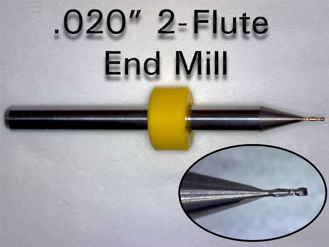 Two Flute Carbide End Mills Choose Your Size! Router Bits endmill CNC