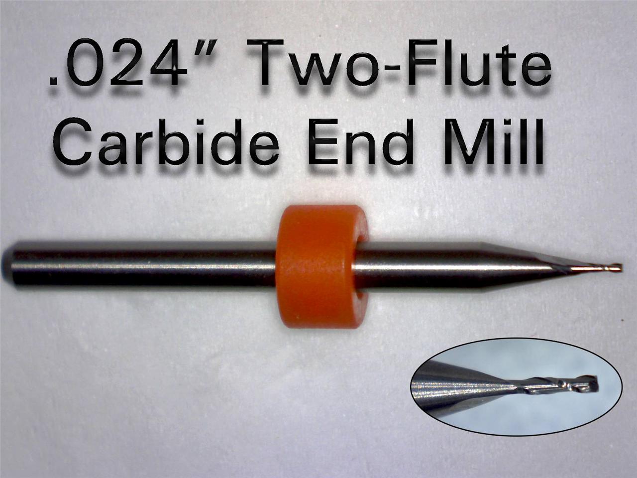 Two Flute Carbide End Mills Choose Your Size! Router Bits endmill CNC