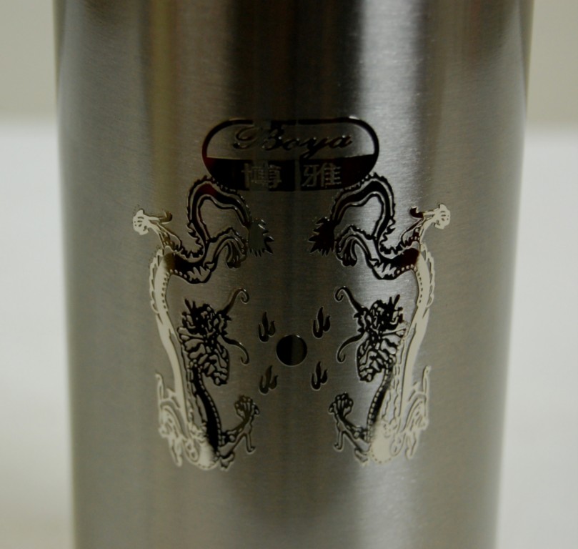 TEA THERMOS STAINLESS STEEL DRAGON Infuser Travel Tumbler Coffee Mug