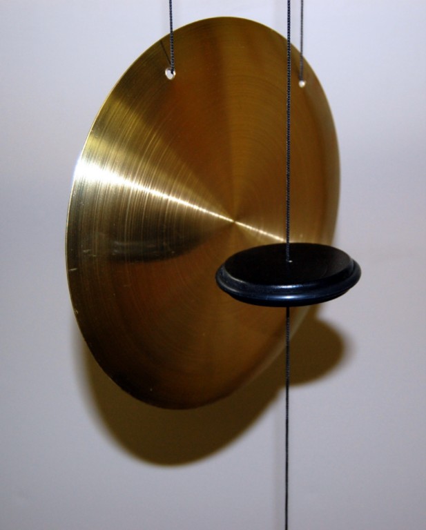 CHINESE BRASS GONG WIND CHIME Feng Shui Garden Asian eBay