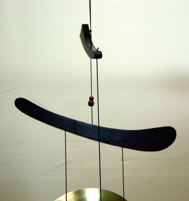 CHINESE BRASS GONG WIND CHIME Feng Shui Garden Asian eBay