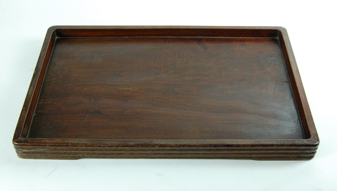 LARGE NATURAL WOOD TEA TRAY Serving Home Goods Decor C | eBay
