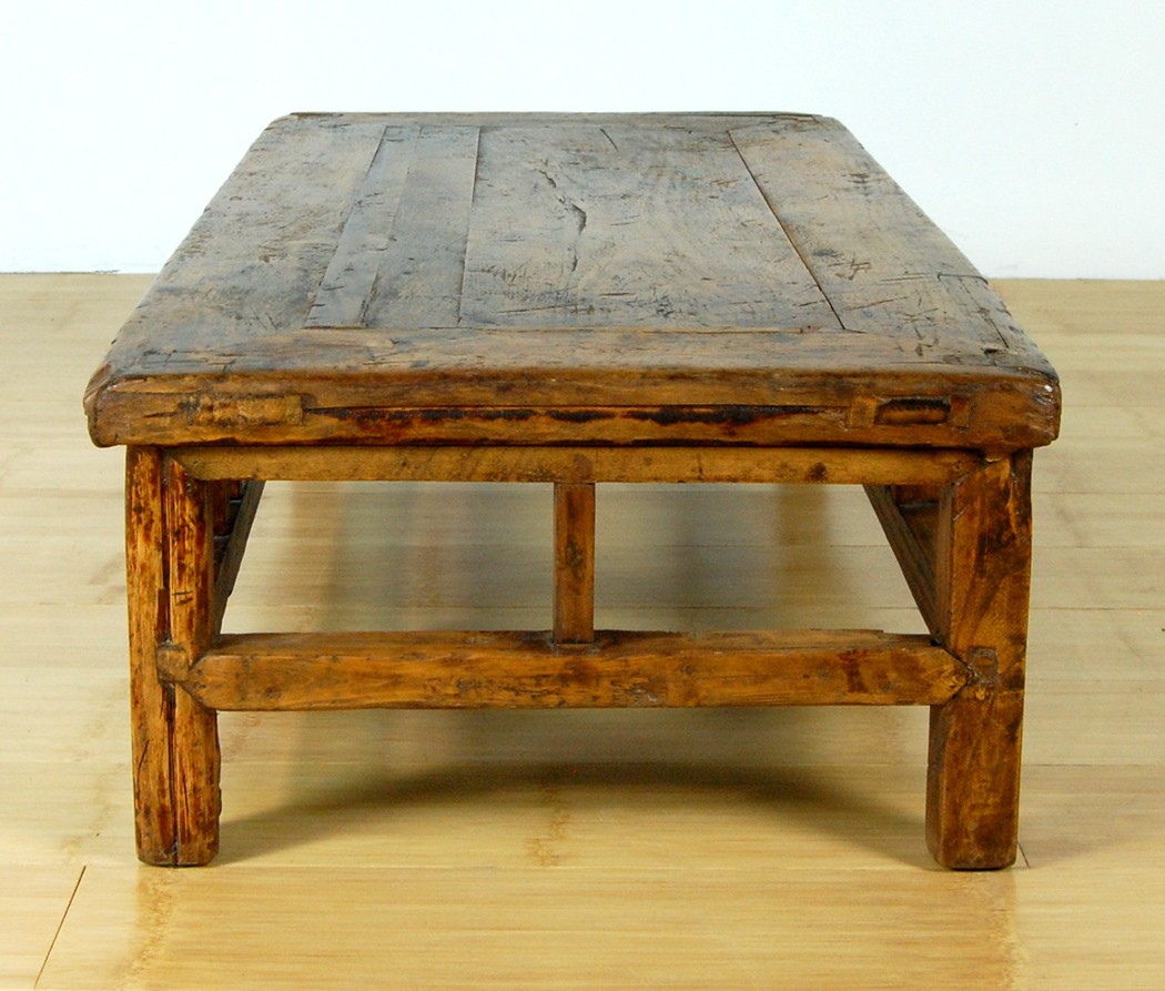 ANTIQUE RUSTIC COFFEE TABLE Wood Stand Altar Display