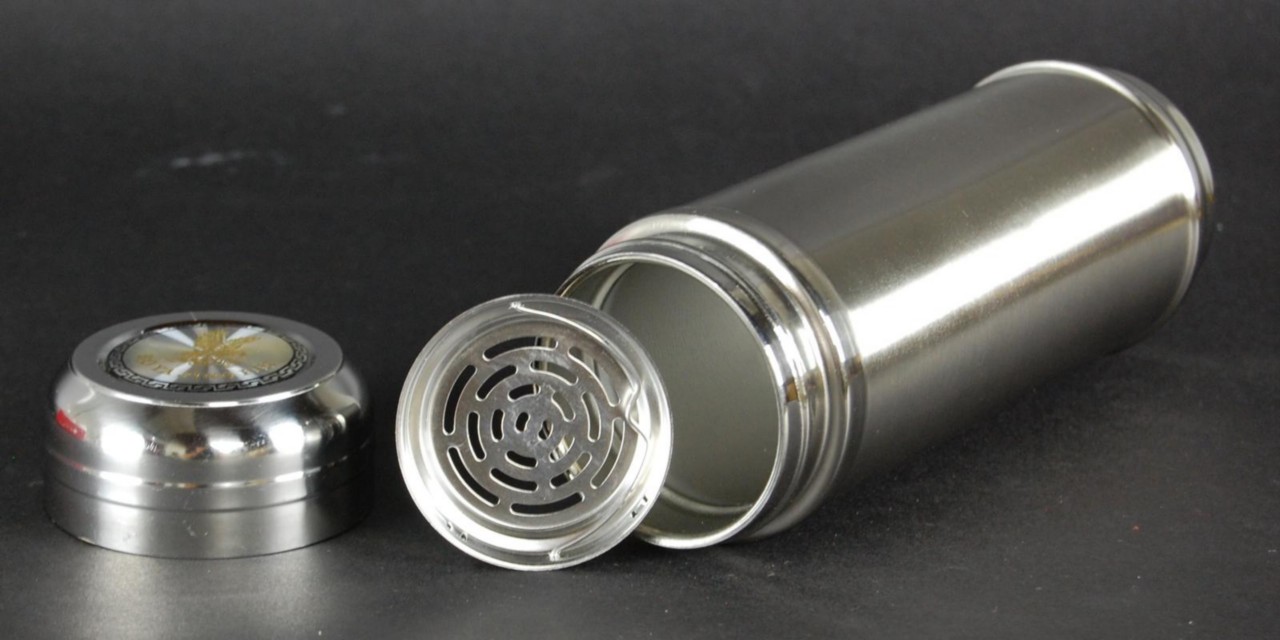 Insulated Stainless Steel Tea Thermos 9oz Travel Mug Infuser Strainer