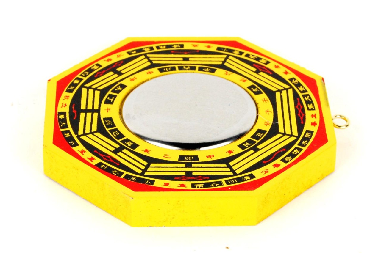 Chinese Convex Bagua Mirror Pa Kua Feng Shui Lucky Talisman Energy Chi
