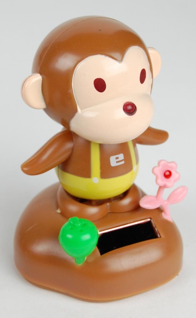 solar monkey toy