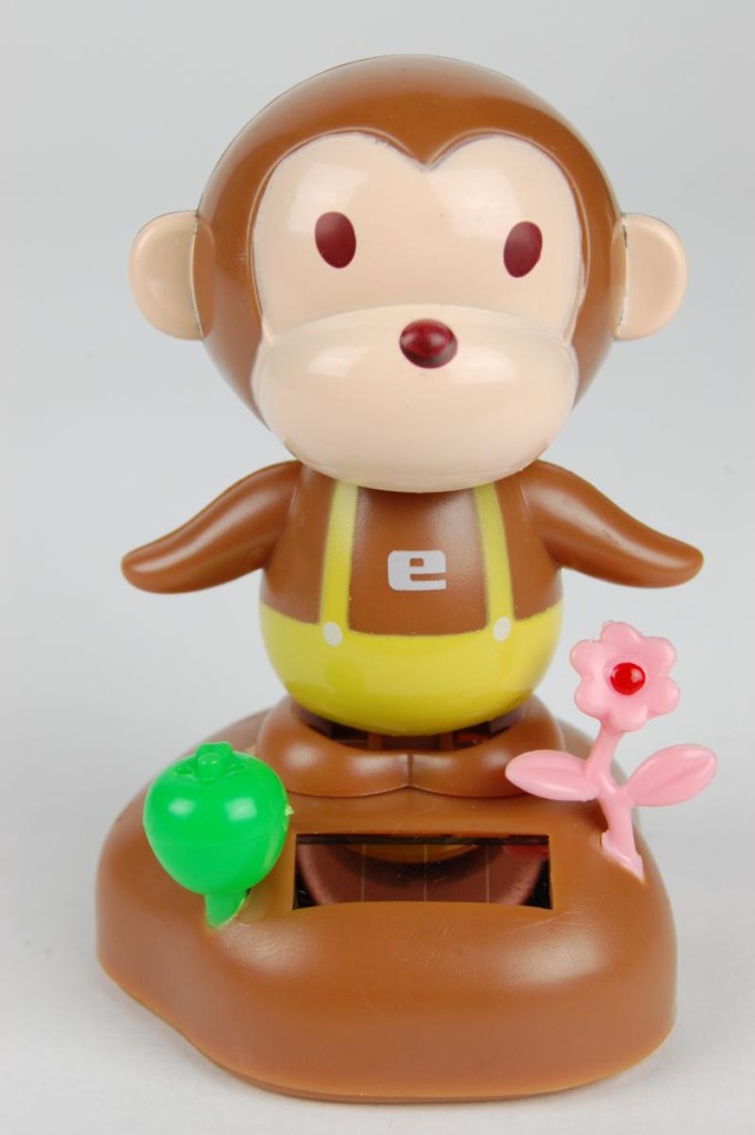 solar monkey toy