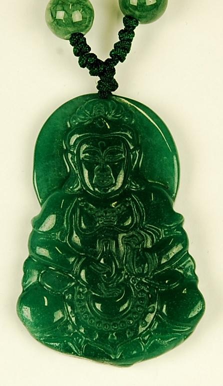 Kwan yin jade pendant clearance