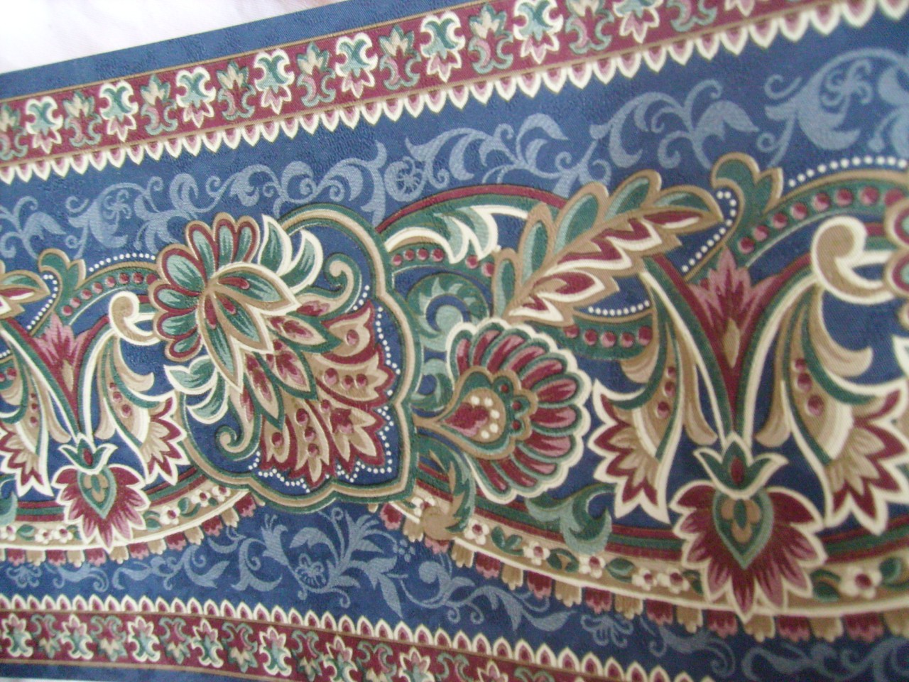 CLASSIQUE NAVY BURGUNDY CREAM WALLPAPER BORDERS BN 8M eBay