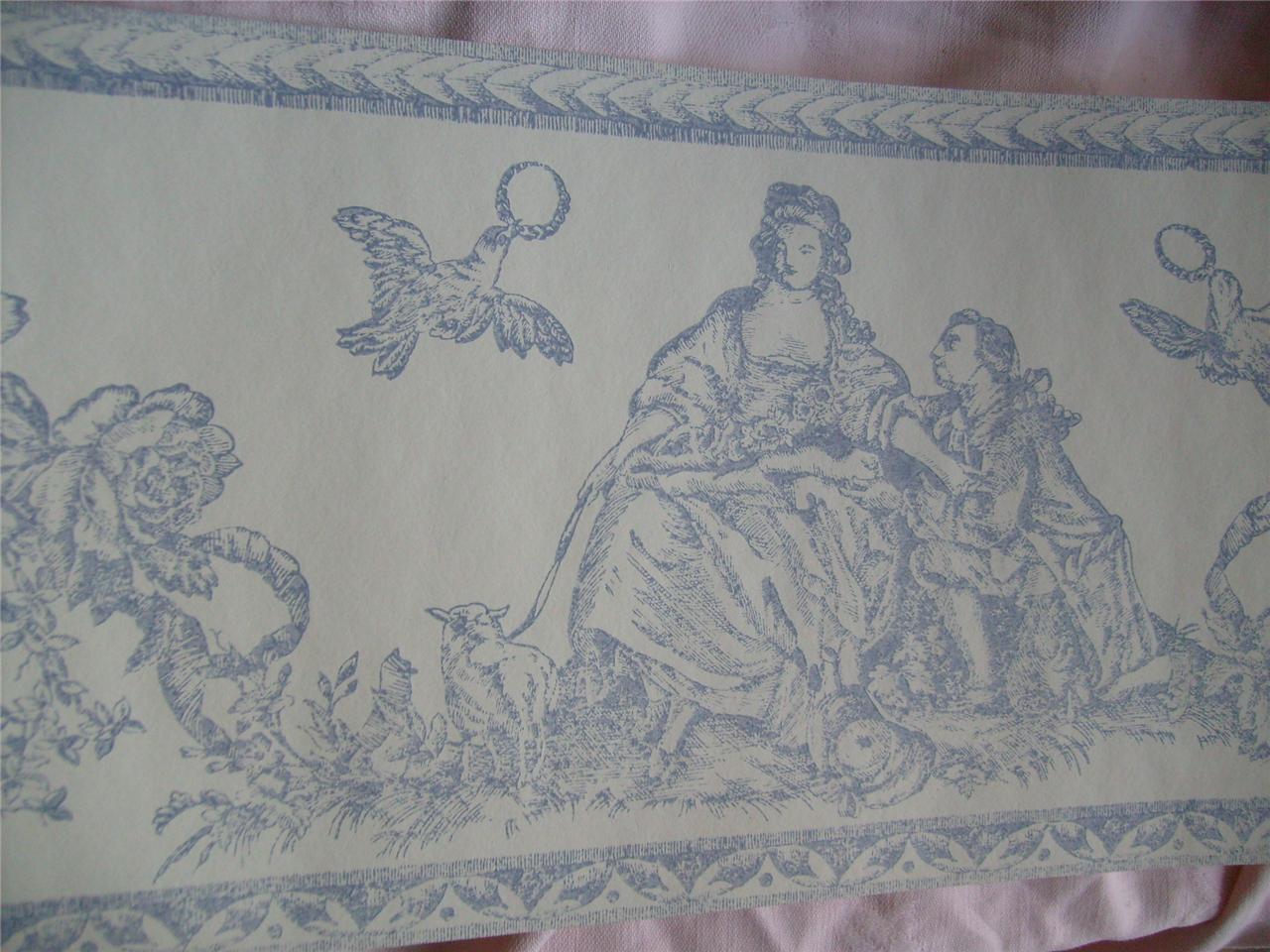 BLUE FRENCH TOILE WILMAN WALLPAPER BORDERS BN 5M ROLLS. Please wait. Image not available. Zoom; Enlarge. Mouse here to zoom in. Please wait