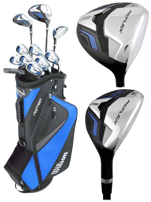 Wilson Reflex HL All Graphite Deluxe Complete Mens Golf Club Set Cart