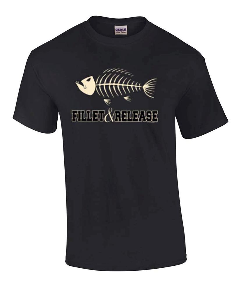 Fillet and Release Funny Fishing Tshirt A1269B