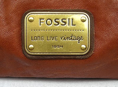 Brown Leather Saddle  on Nwt Fossil Emory Saddle Brown Leather Satchelshoulder Crossbody Bag