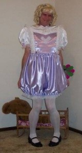 Adult Sissy Satin Dress