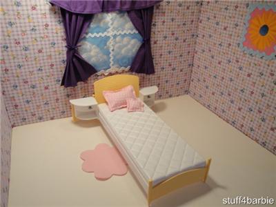 Wicker Doll Furniture on Barbie Doll House Misc Bedroom Furniture   Wicker Bed     Ebay
