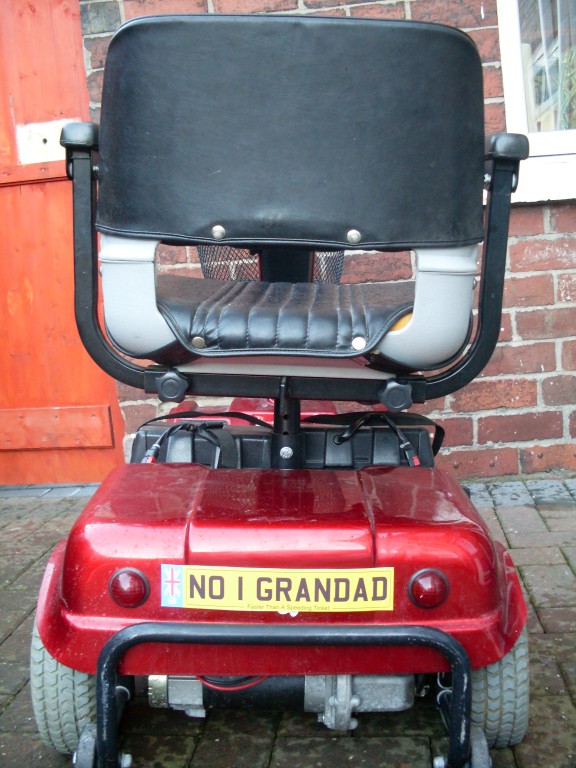 PERSONALISED NUMBER PLATE FOR MOBILITY SCOOTER