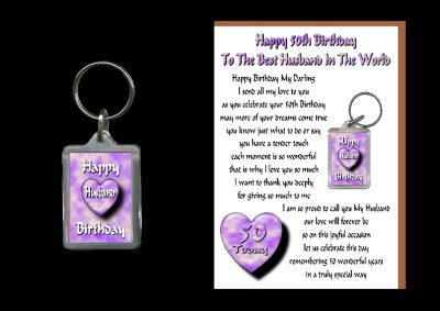 Details about 50TH HAPPY BIRTHDAY HUSBAND CARD KEYRING 50 TODAY GIFT Details about 50TH HAPPY BIRTHDAY HUSBAND CARD KEYRING 50 TODAY GIFT